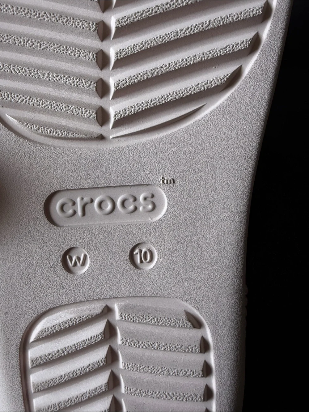 CROCS Women's Light Pink Rhinestone Triple-Strap Slide Sandals